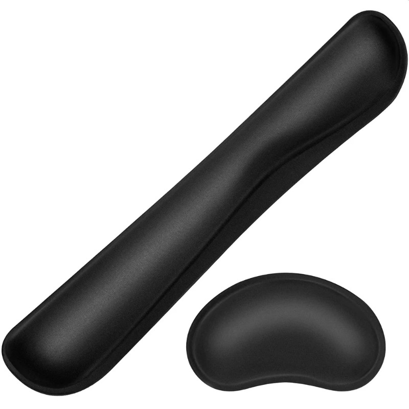 Gaming Keyboard Mouse Set - Ergonomic Keyboard Wrist Rest with Memory