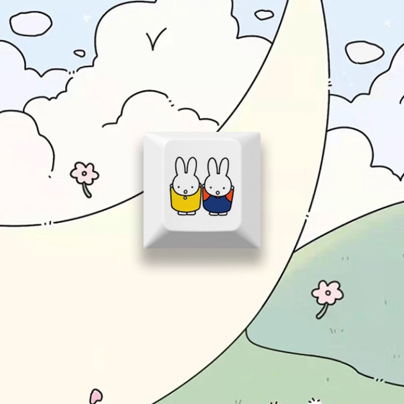 New Miffy rabbit cartoon cute  - Gaming Keyboard Mechanical recension och pris