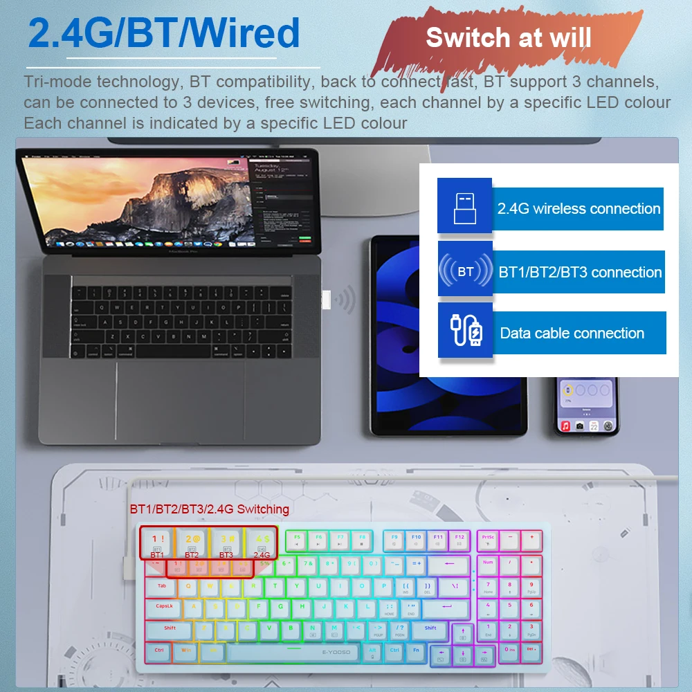 E-YOOSO Z94 RGB Mechanical Gam - Gaming Keyboard E Yooso recension och pris