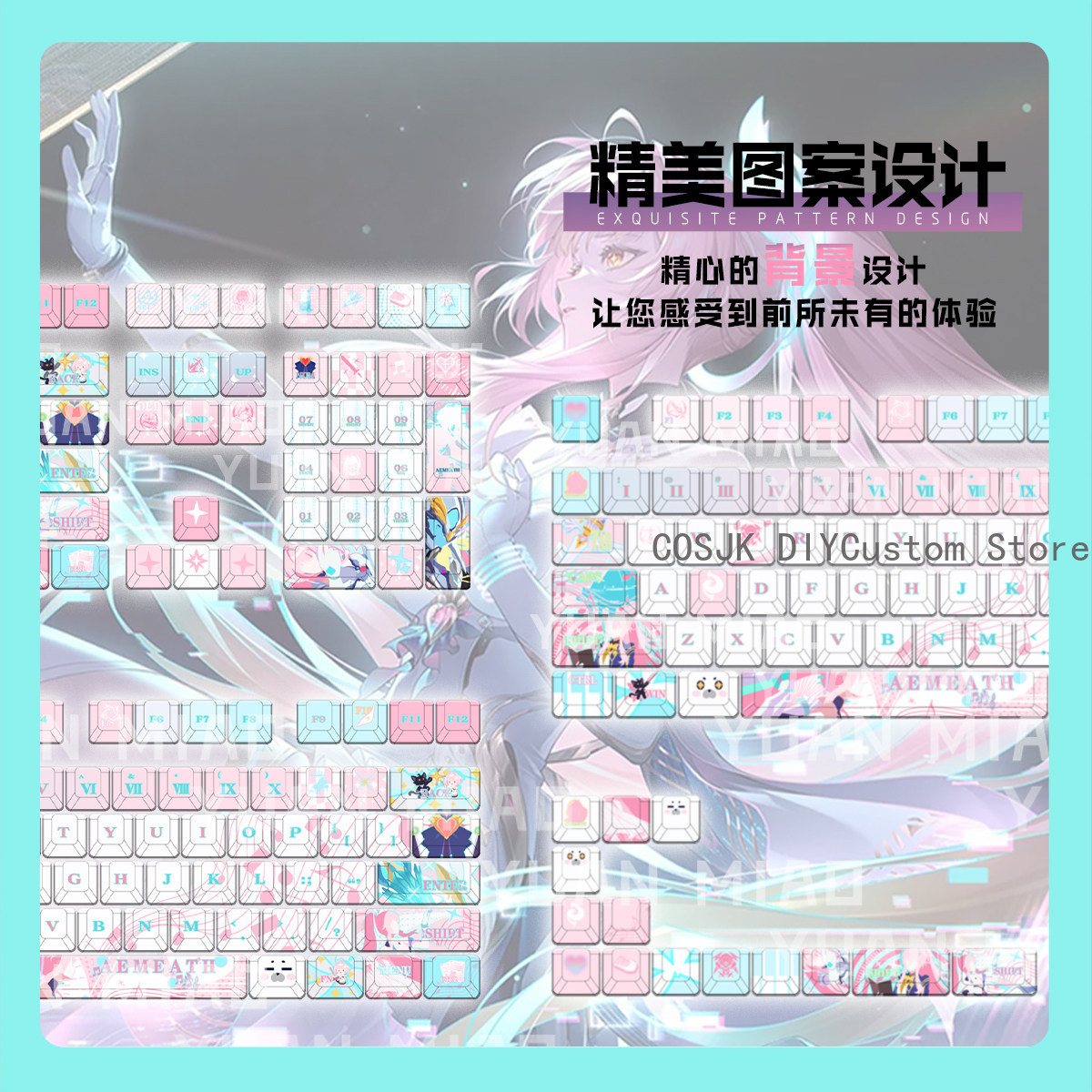 122 Keys Anime Wuthering Waves - Gaming Keyboard Top recension och pris