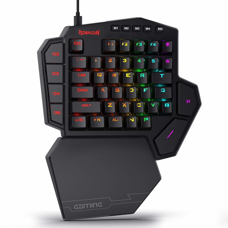 Redragon K585 DITI One-Handed  - Gaming Keyboard Half recension och pris