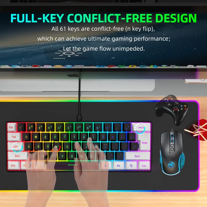 Keyboard and Mouse 60% Compute - Gaming Keyboard And Mouse Combo recension och pris