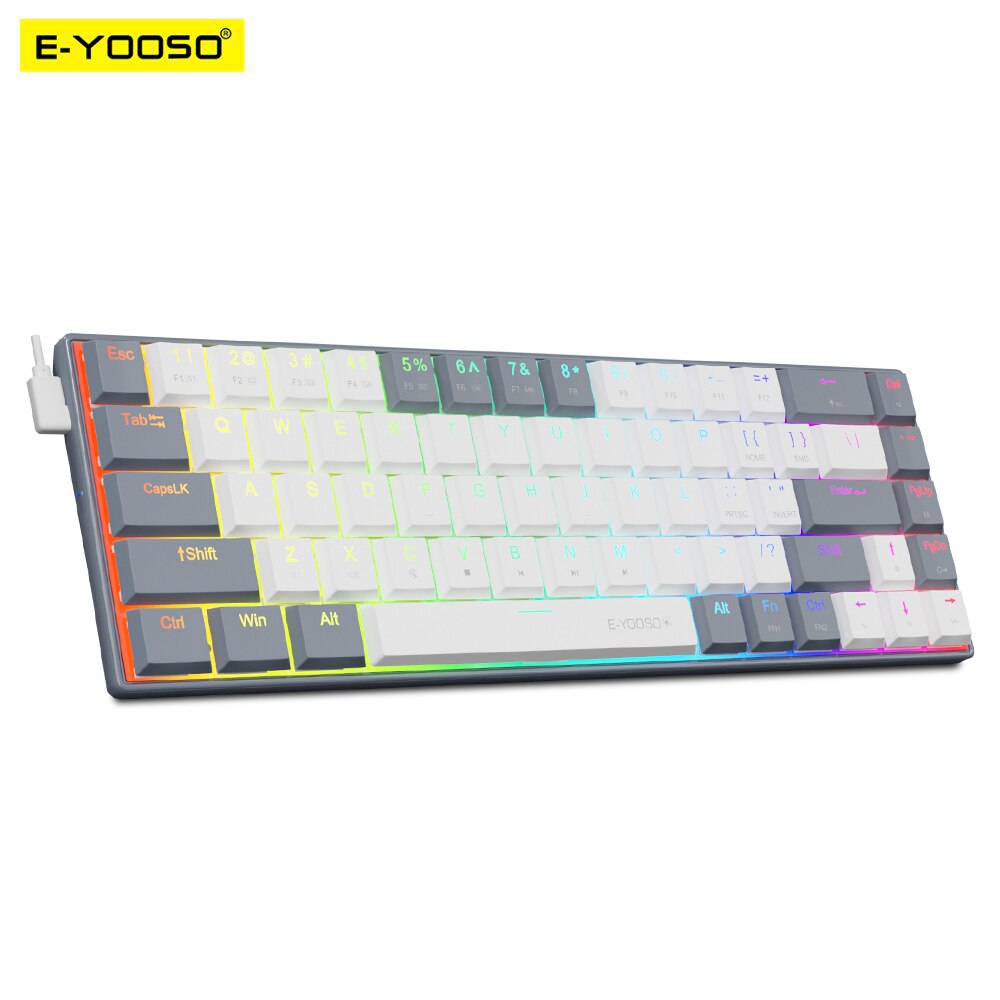 E-YOOSO A68 RGB Mini Slim USB  - Gaming Keyboard E Yooso recension och pris
