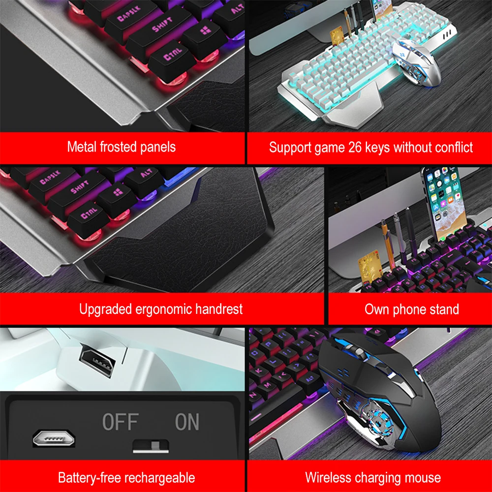 K680 Rechargeable 2.4G wireles - Gaming Keyboard And Mouse Combo recension och pris