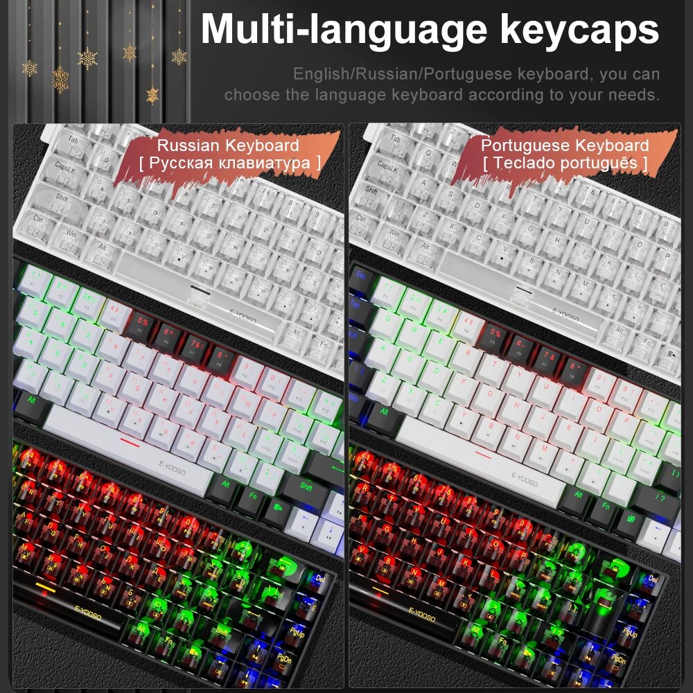 E-YOOSO Z686 USB Mini Slim Mec - Gaming Keyboard E Yooso recension och pris