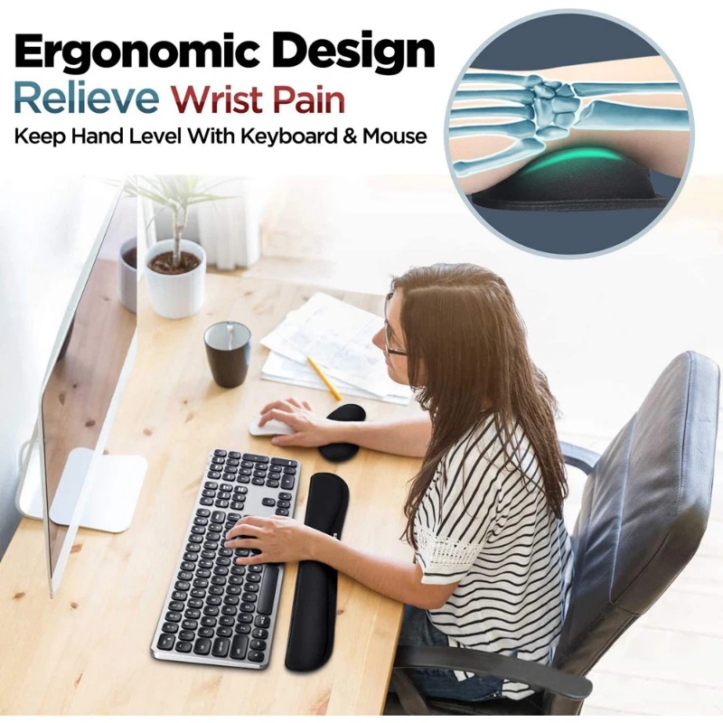 Ergonomic Keyboard Wrist Rest  - Gaming Keyboard Mouse Set recension och pris