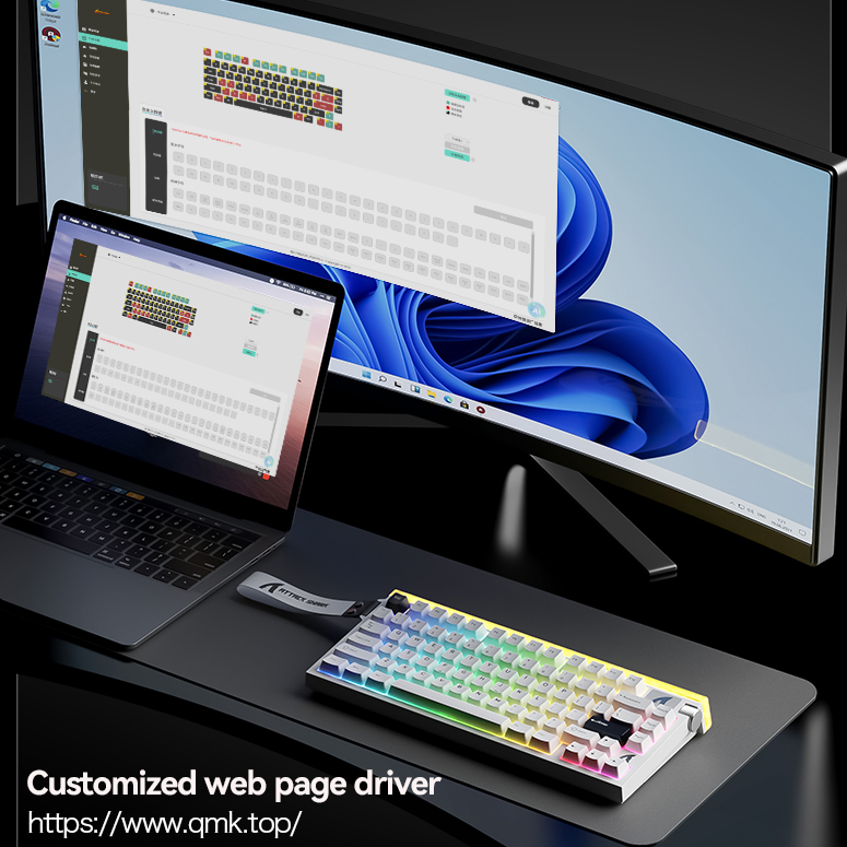 ATTACK SHARK, R85 HE, Mechanic - Gaming Keyboard Hot Swappable recension och pris