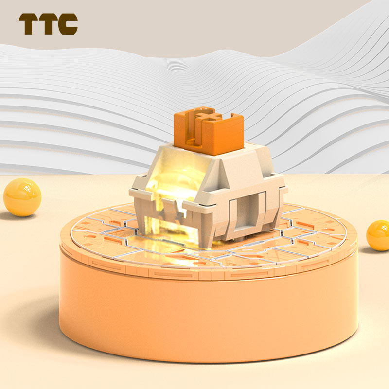 TTC Flame Orange Linear Switch - Gaming Keyboard Hot Swappable recension och pris