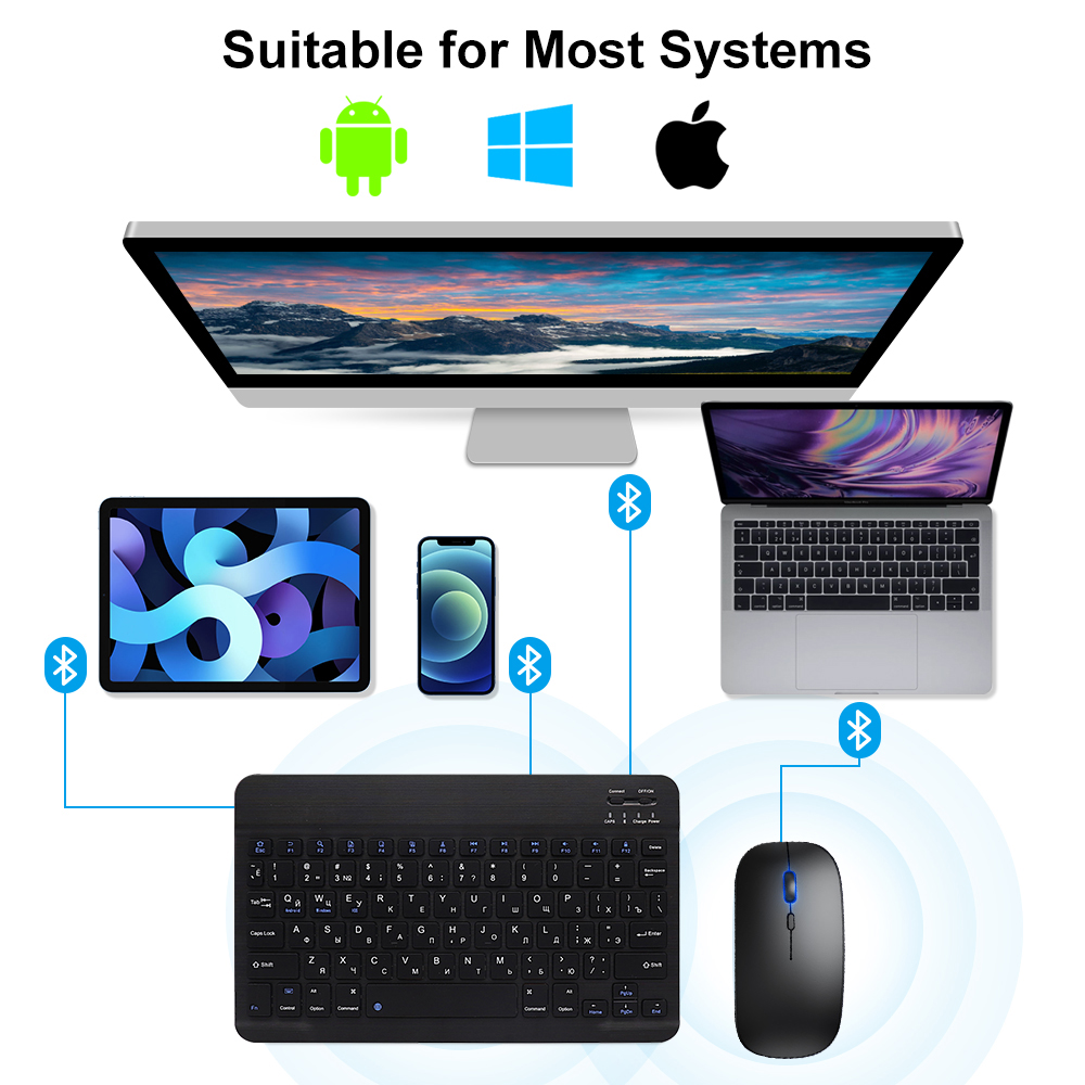 Bluetooth Keyboard and Mouse F - Gaming Keyboard And Mouse Combo recension och pris
