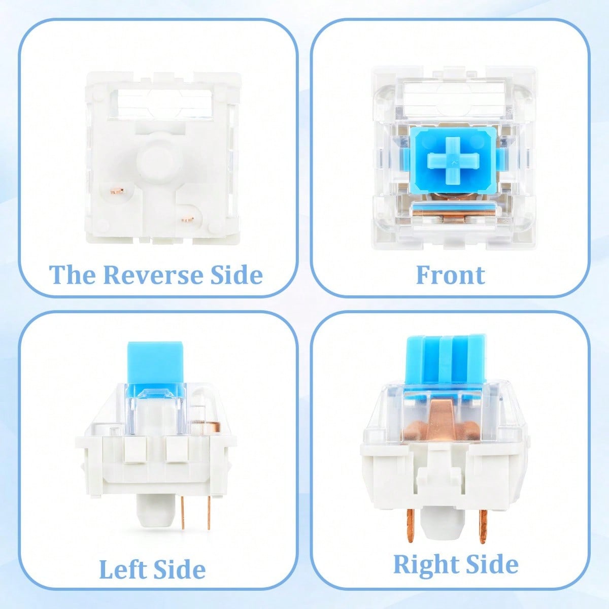 100 Practical Blue Switches, H - Gaming Keyboard Hot Swappable recension och pris