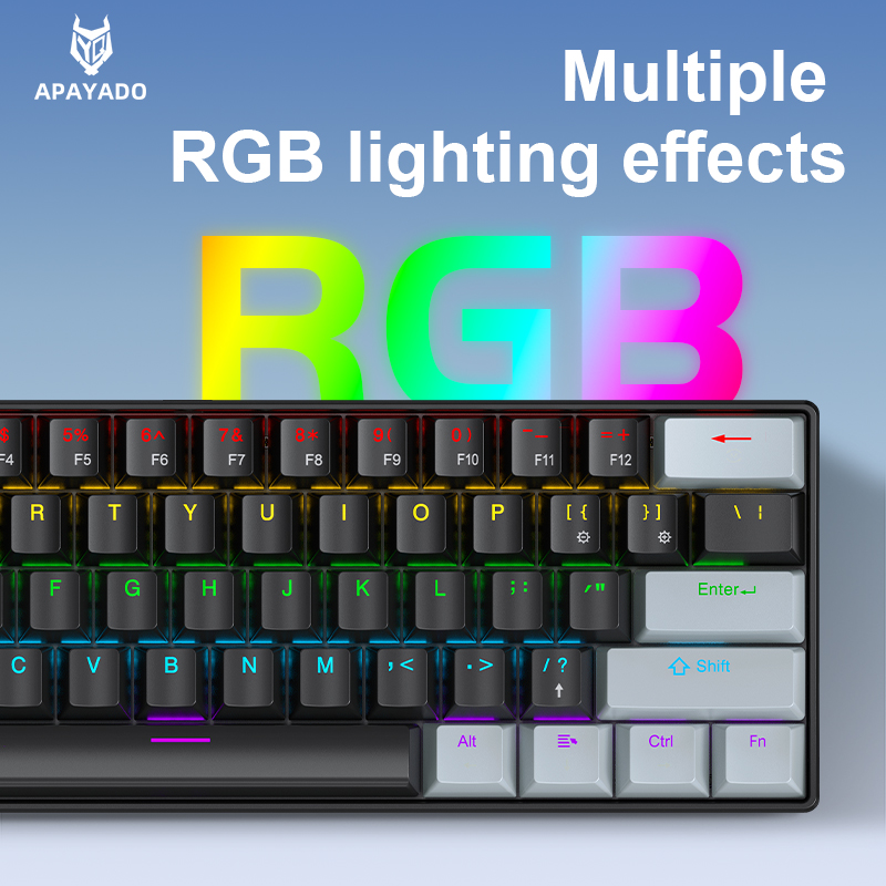 APAYADO K61 Mini 60% Gaming Ke - Keyboard Gaming Blue Switch recension och pris