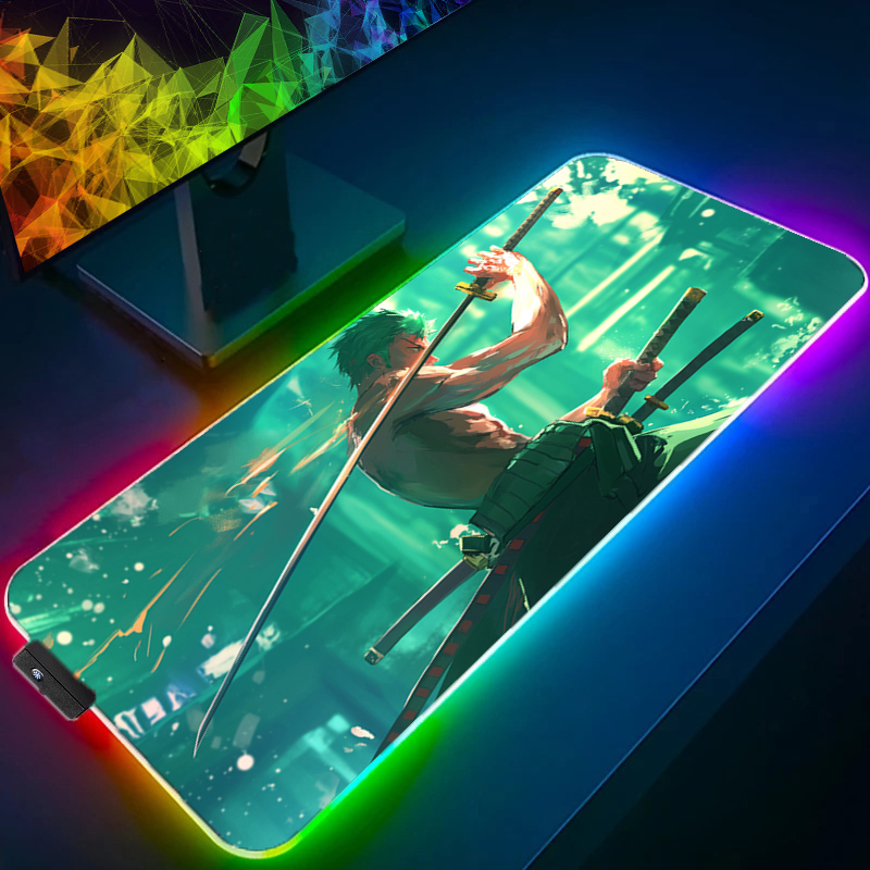 ONE PIECE Zoro Mouse Pad RGB G - Gaming Keyboard En Mouse recension och pris
