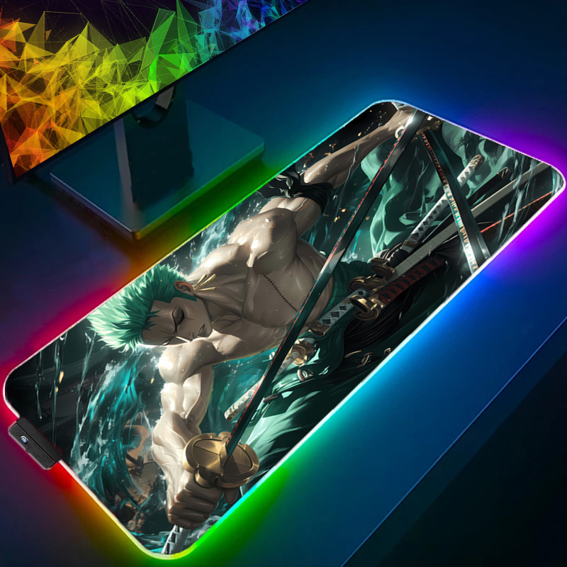 ONE PIECE Zoro Mouse Pad RGB G - Gaming Keyboard En Mouse recension och pris