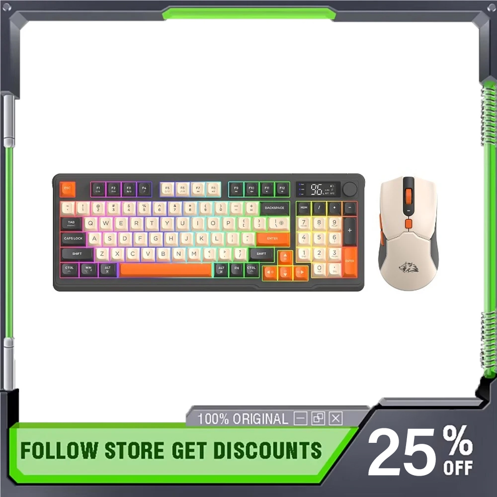 FreeWolf T96 Wireless Bluetoot - Gaming Keyboard Mouse Set recension och pris