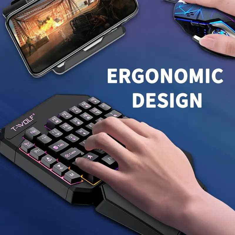 FocusOnPC TF900 2-in-1 Mobile  - Gaming Keyboard Mouse Set recension och pris