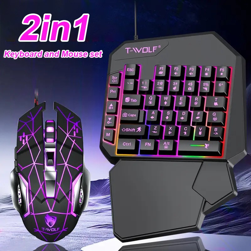 FocusOnPC TF900 2-in-1 Mobile  - Gaming Keyboard Mouse Set recension och pris