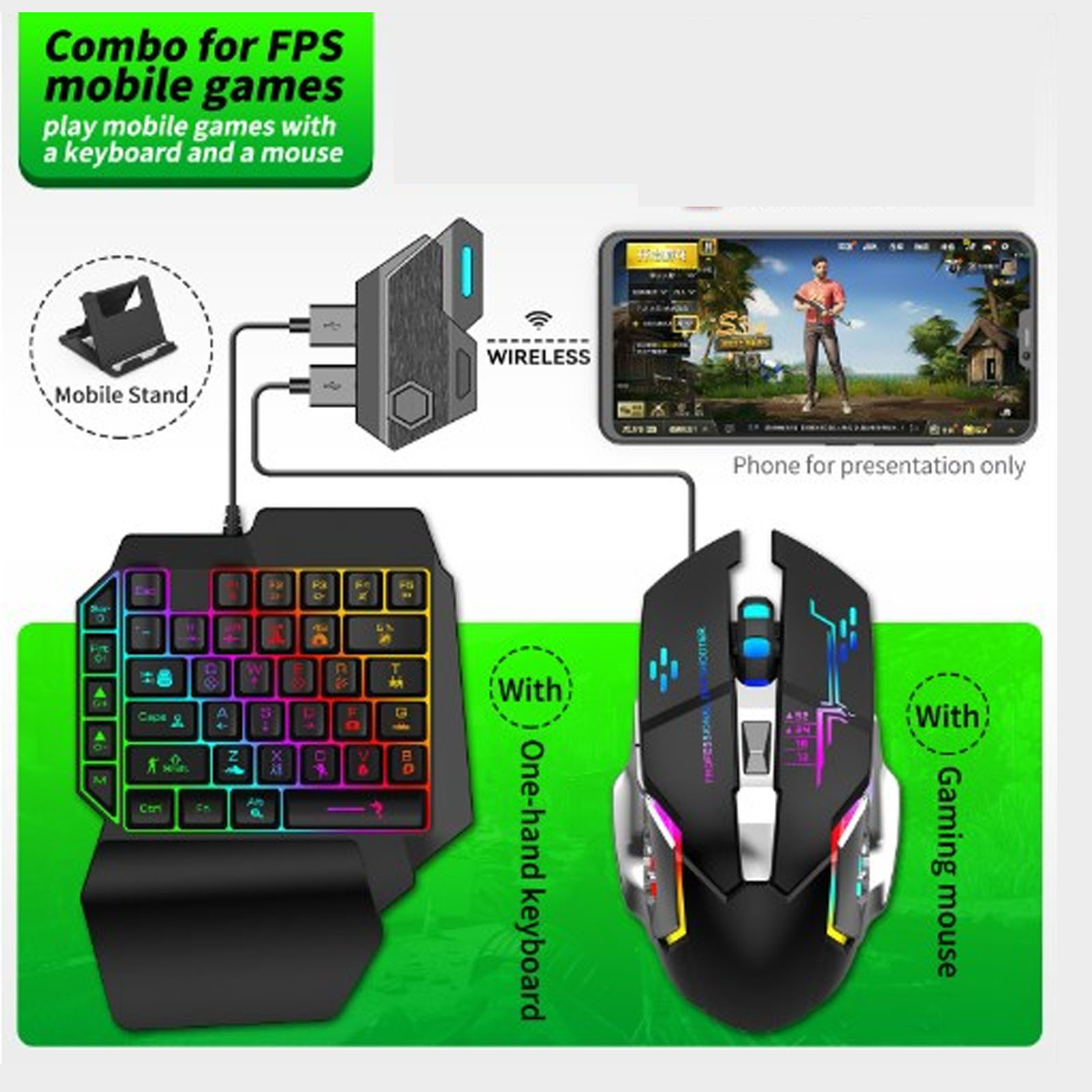Mobile Game Combo Pack Bluetoo - Gaming Keyboard And Mouse Combo recension och pris