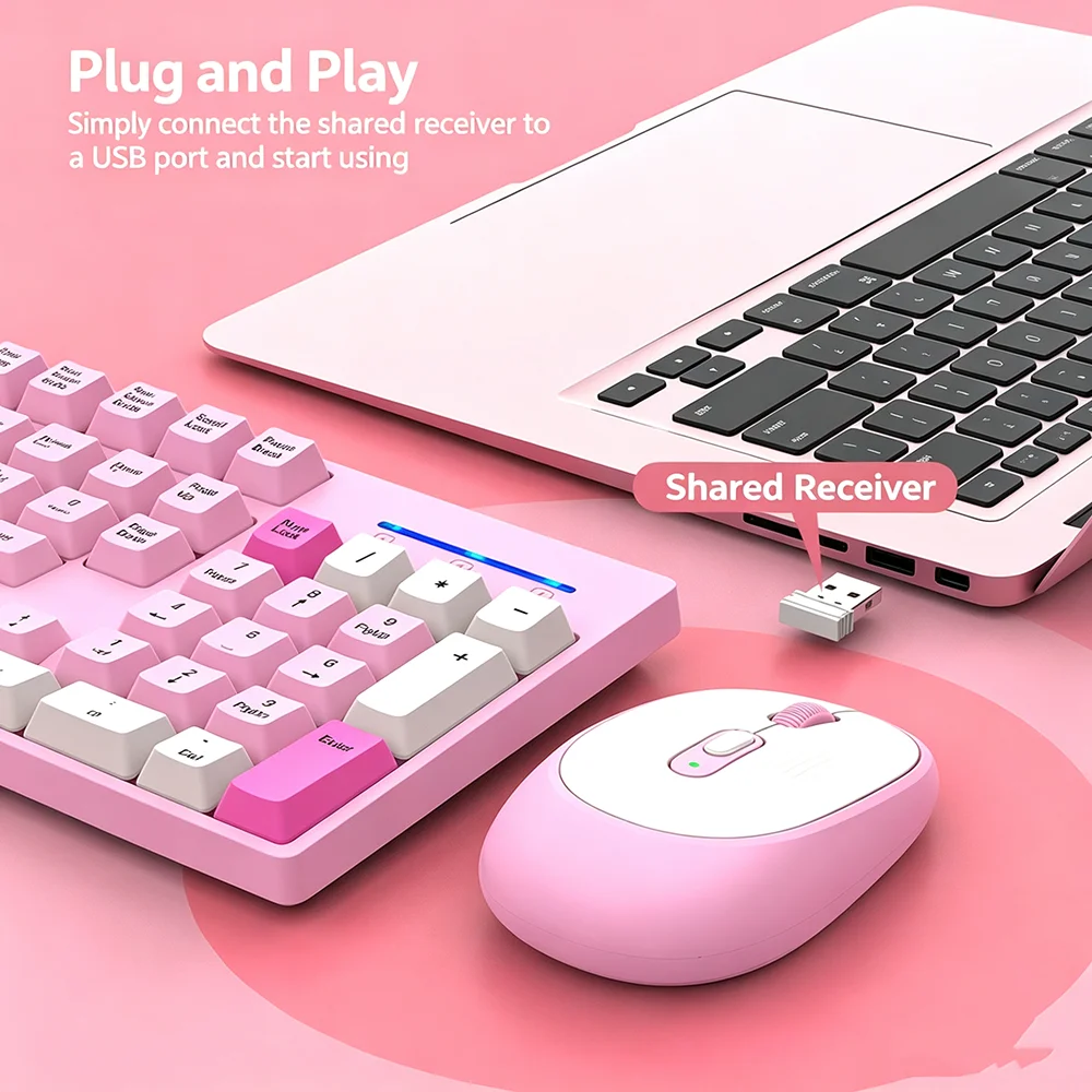 KEBIDUMEI 2.4G Wireless Keyboa - Gaming Keyboard Mouse Set recension och pris