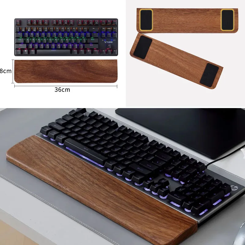 Solid Wood Keyboard Palm Rest  - Gaming Keyboard Ergo recension och pris