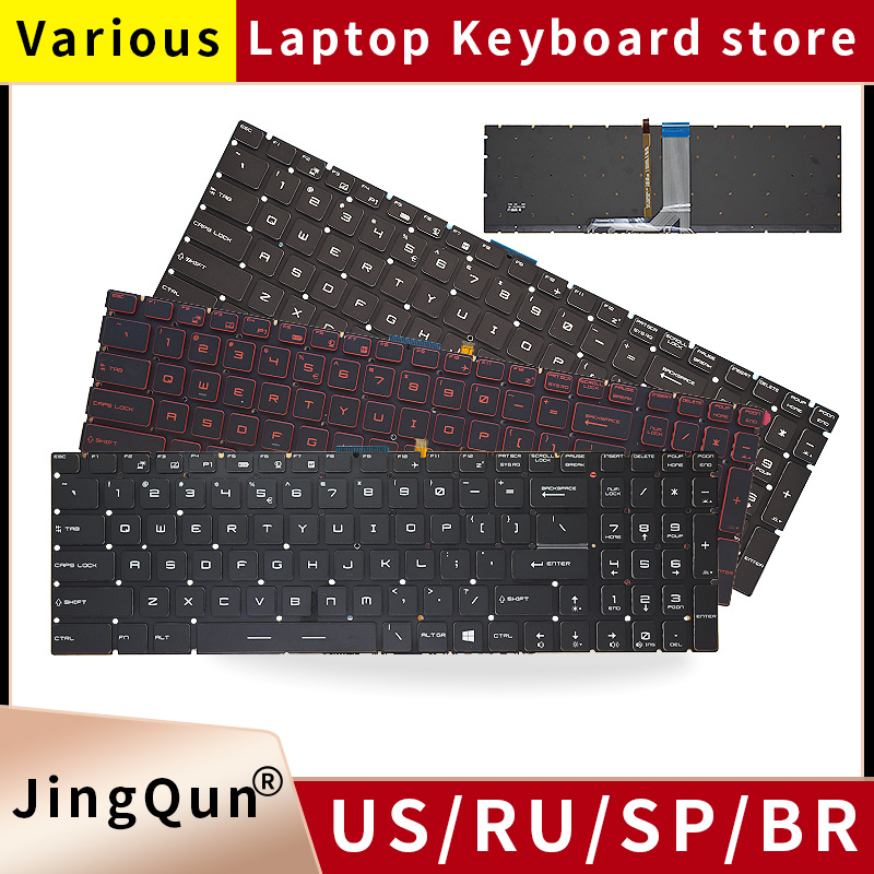 US/RU/SP/FR/TR/AR/NE Backlit K - Gaming Keyboard Backlit recension och pris