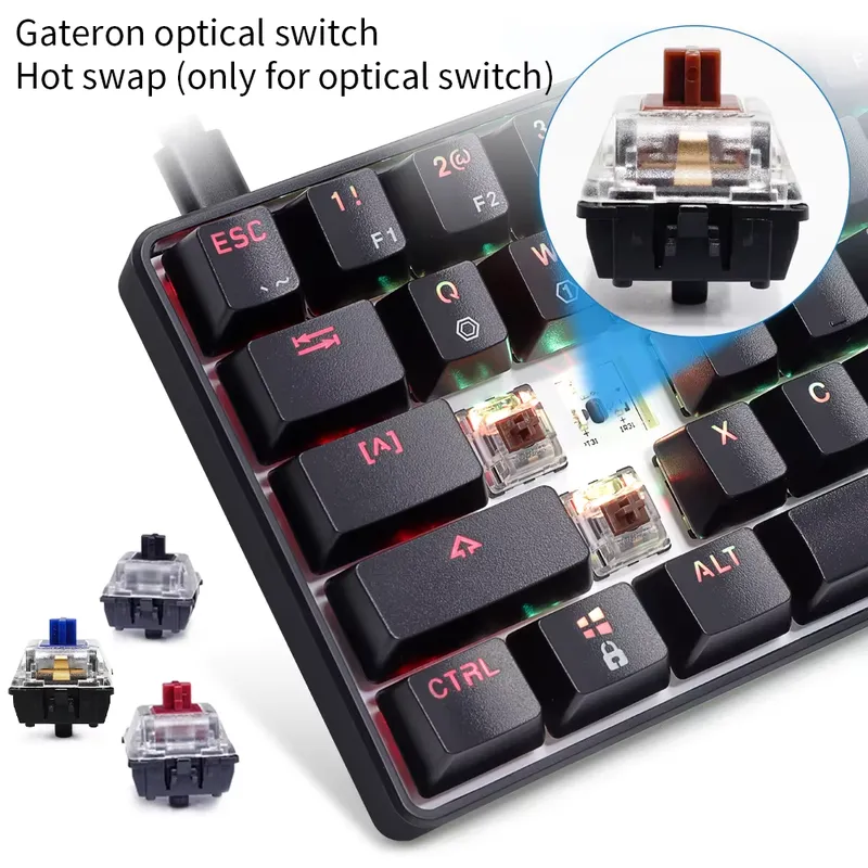 Dropshipping Skyloong Gk61 Sk6 - Gaming Keyboard Mechanical recension och pris
