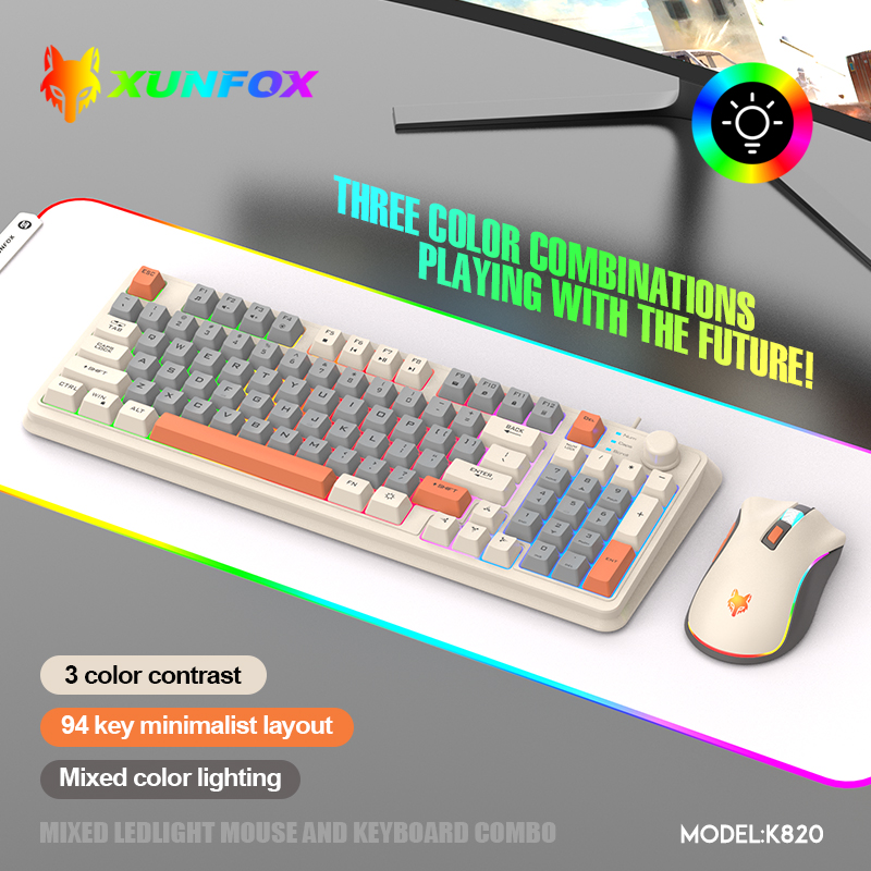 K820 USB Wired Game Keyboard M - Gaming Keyboard And Mouse Combo recension och pris