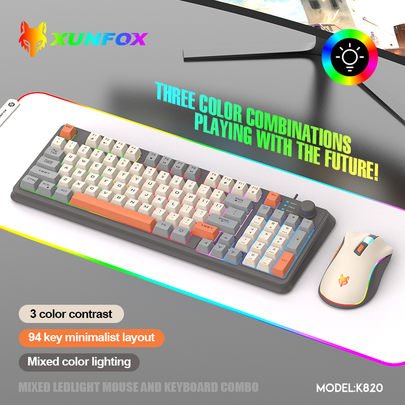 K820 USB Wired Game Keyboard M - Gaming Keyboard And Mouse Combo recension och pris