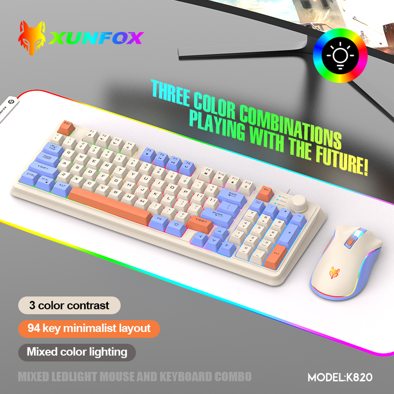 K820 USB Wired Game Keyboard M - Gaming Keyboard And Mouse Combo recension och pris