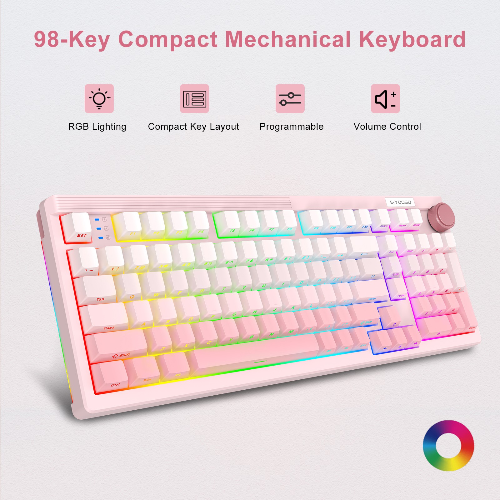 E-YOOSO 98 Keys Mechanical Key - Gaming Keyboard E Yooso recension och pris
