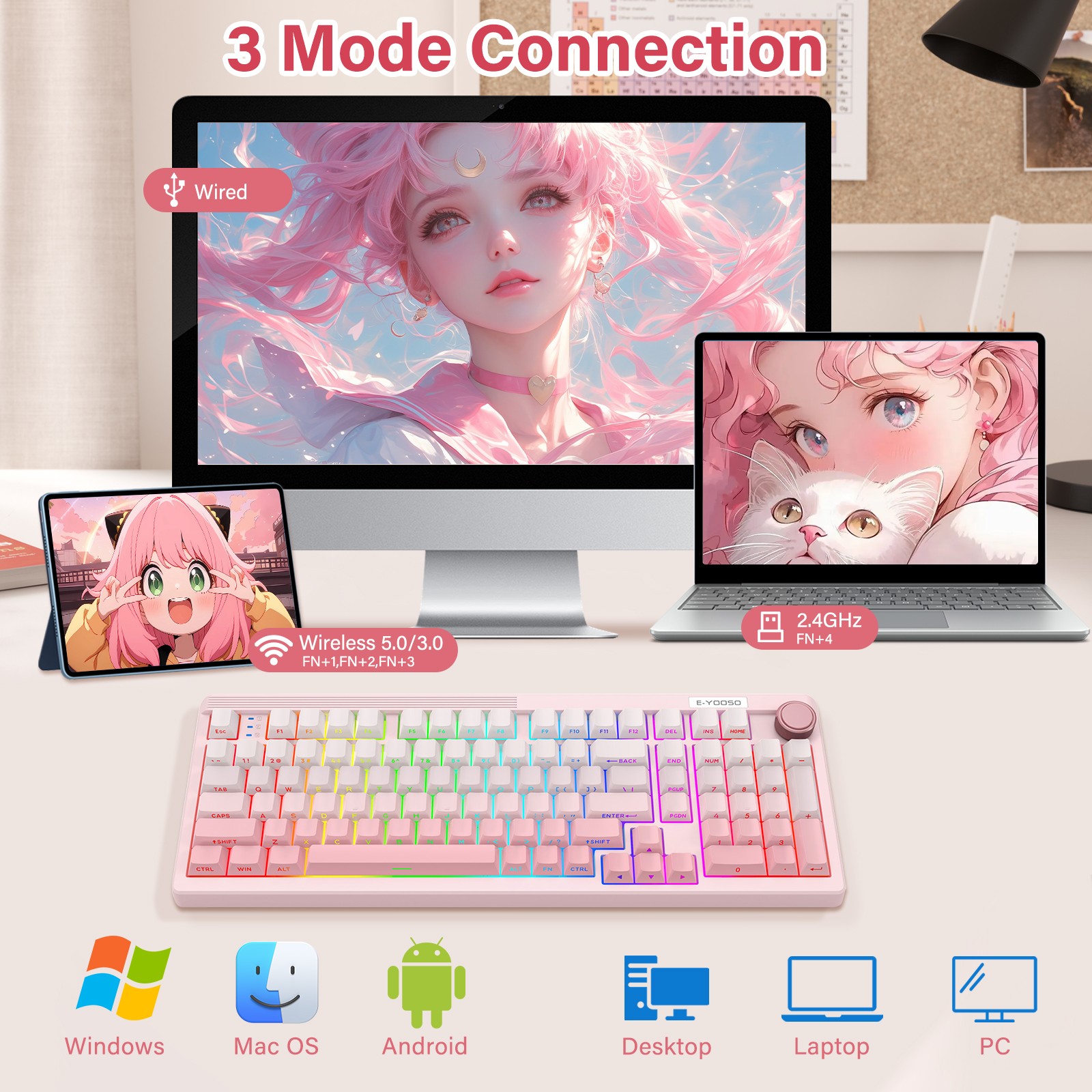 E-YOOSO 98 Keys Mechanical Key - Gaming Keyboard E Yooso recension och pris