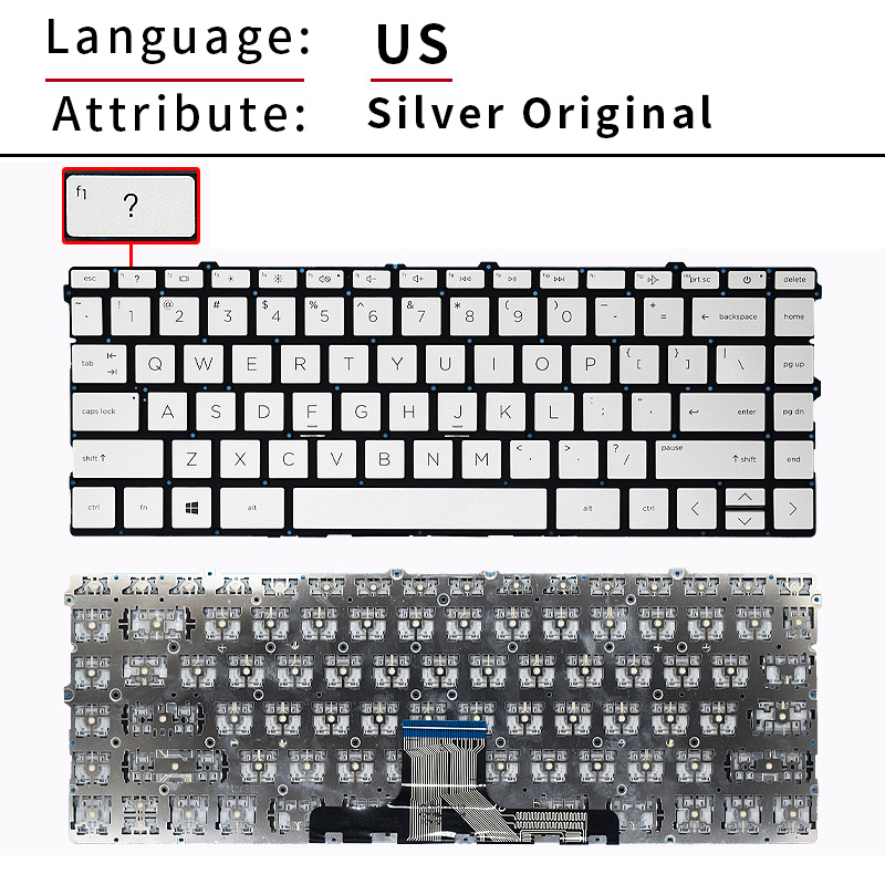 Replacement US/RU Russian Back - Gaming Keyboard E Yooso recension och pris