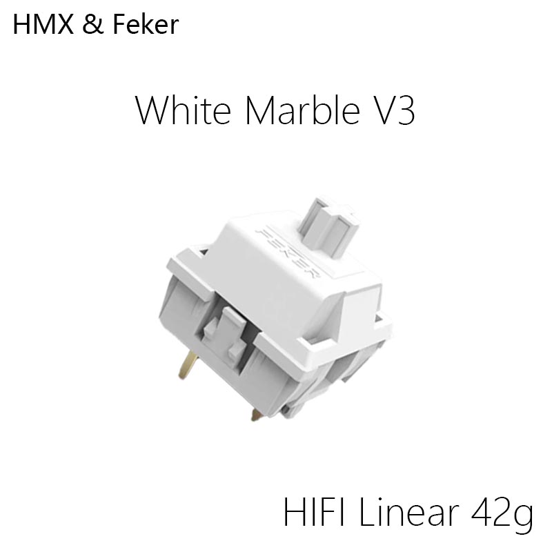 HMX Feker White Marble V3 Hot  - Gaming Keyboard Hot Swappable recension och pris