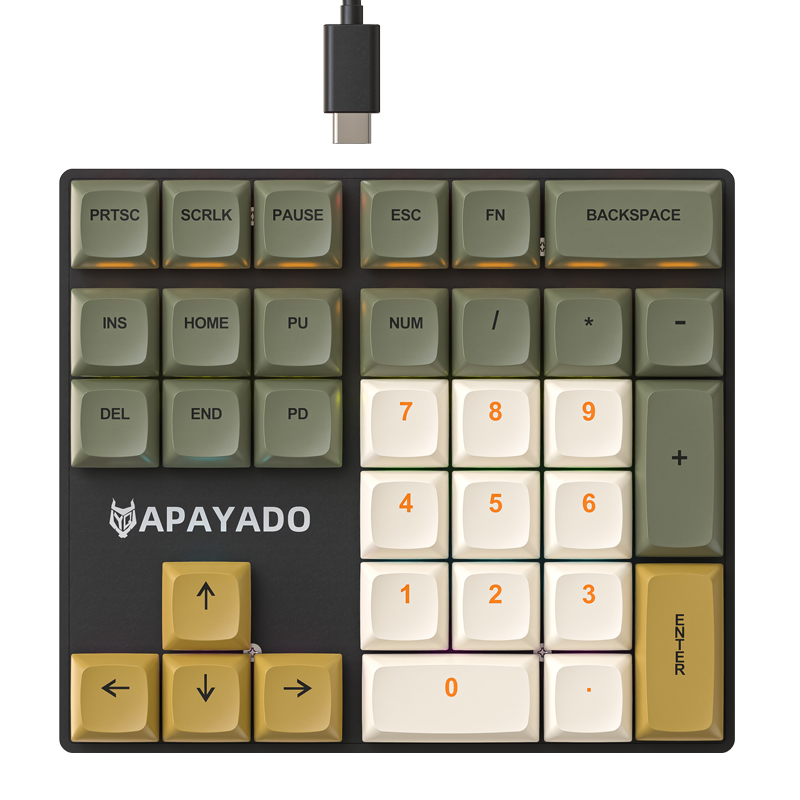K33 Wired Mechanical Numeric K - Gaming Keyboard Half recension och pris