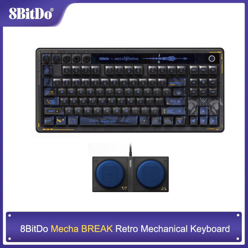 8BitDo Retro 87 Mechanical Key - Gaming Keyboard Hot Swappable recension och pris