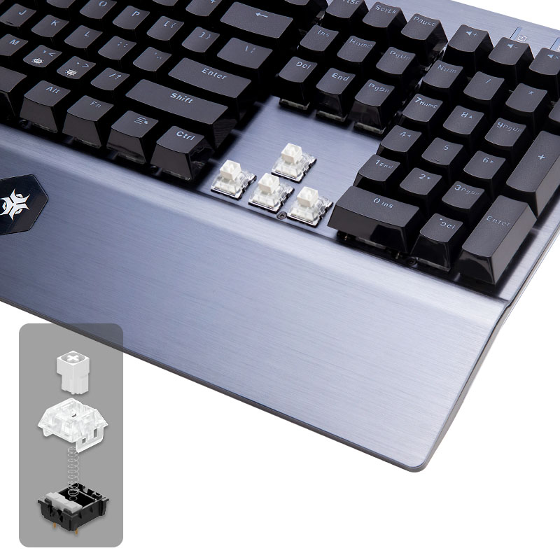 HEXGEARS GK739 Hot Swappable d - Keyboard Gaming Blue Switch recension och pris
