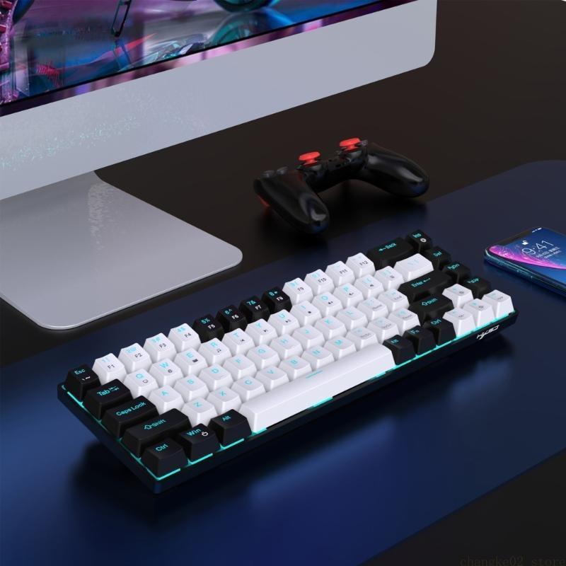 Portable 68Keys Mechanical Gam - Keyboard Gaming Blue Switch recension och pris