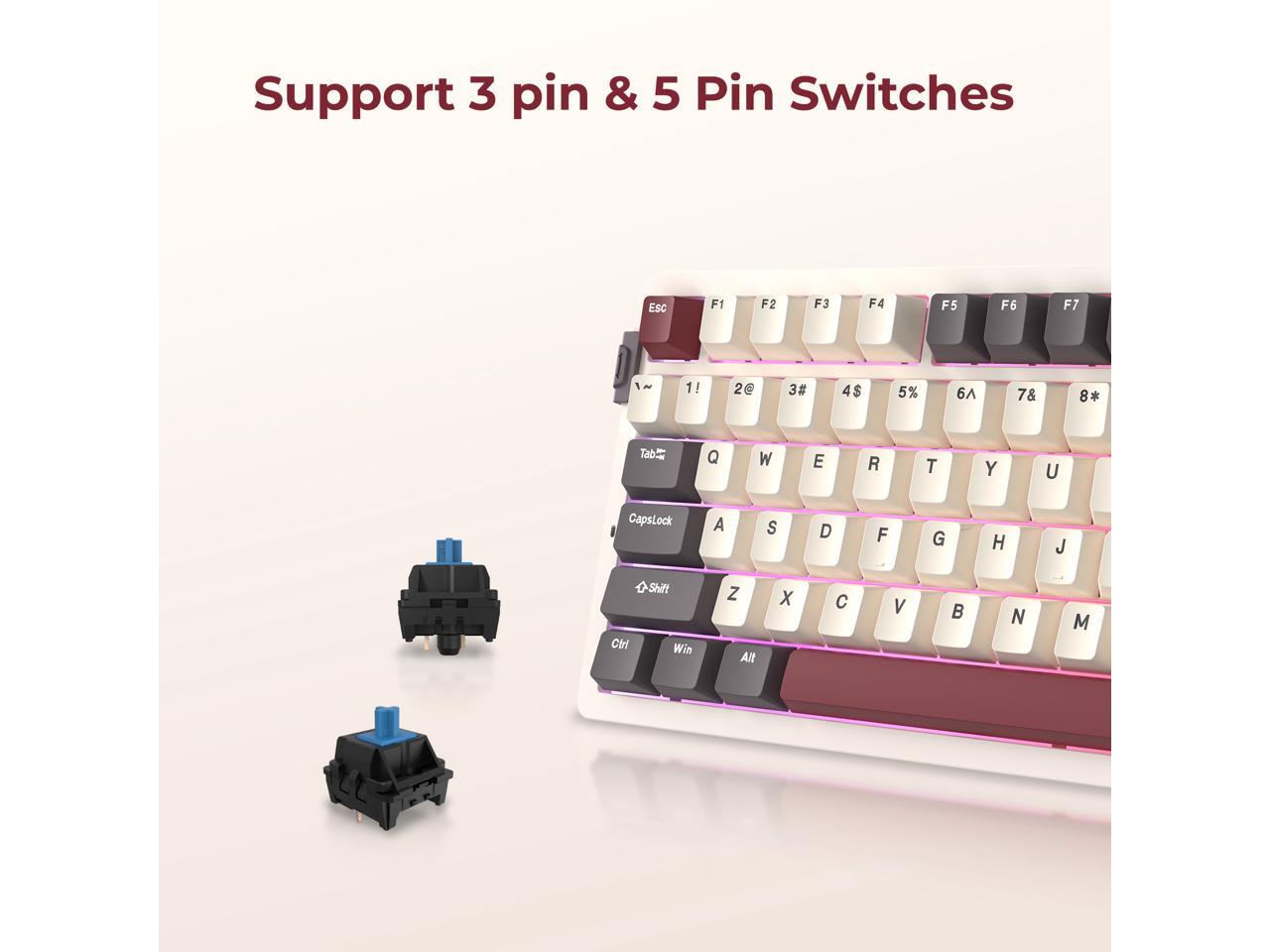 Rosewill Neon S75 Wireless Mec - Keyboard Gaming Blue Switch recension och pris